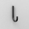 National Hardware N337-903 Reed Multi-Purpose Hook, 4", Matte Black