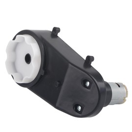 Electric Motor Gearbox, Metal Gear, Low Noise, Wear-Resistant, (with) 6V/12V 12000-20000RPM, for Kids Car Toy (12V20000 RPM)