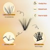 GOLLEE Eyelash Extensions Set, Eyelash Clusters, DIY Eyelash Extensions Kit,