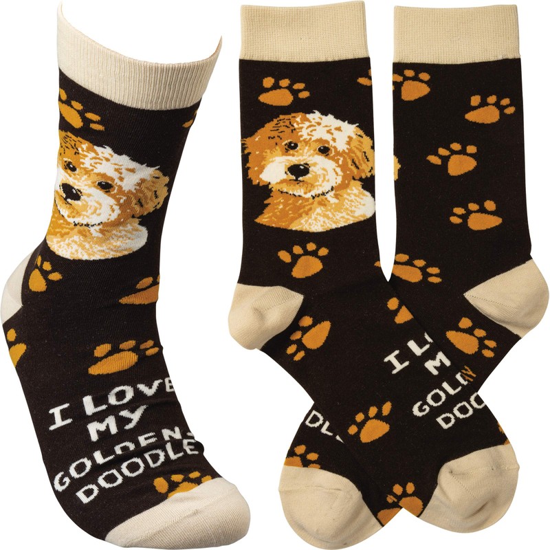Primitives by Kathy Socks - I Love My Goldendoodle