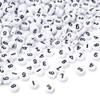 Handicraft Emporium | Flat Round Alphabet Acrylic Beads | Approx