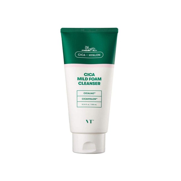 VT COSMETICS CICA Mild Foam Cleanser - BTS Skincare | BTS Cleanser | Mild foam cleanser | Deep Cleansing | Daily use cleanser | Centella Asiatica Extract | Korean Skin Care