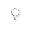 Thomas Sabo Single Creole Earrings with Lock Pendant 925 Sterling