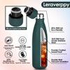 Leraverppy 25oz Cola-Bottle Shaped Stainless Steel Leak-proof Water Bottle,Double Wall