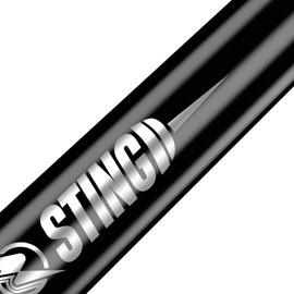 RUTHLESS Sting | Polycarbonate Dart Shafts Solid Black with Black Aluminium Top, Tweenie 40mm,5 Sets of 3 Stems (5XS1768)
