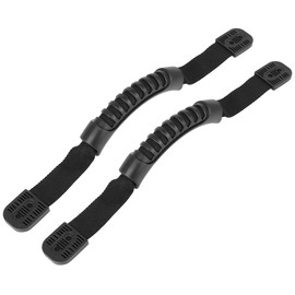 X AUTOHAUX 2pcs Kayak Handles Universal Rubber Carry Grab Handle with Double Hole Round Base Black for Kayak Boat Canoe
