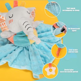 EAQ Baby Comforters baby blanket soft baby toys for Newborn baby girl gift boys best gifts easter gift(Rabbit)