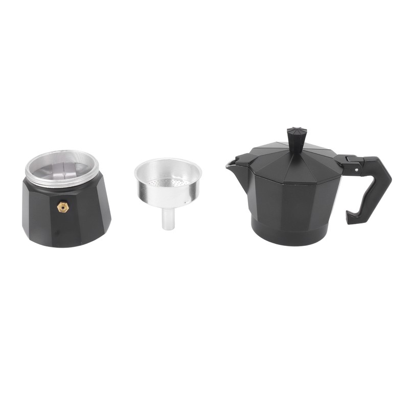 Stovetop Moka Pot Italian Hand Brewed Coffee Maker Aluminum Alloy