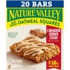 Nature Valley Soft-Baked Oatmeal Squares, Cinnamon Brown Sugar, 20 Ct,