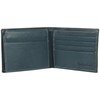 Timberland Men's Leather Wallet with Attached Flip Pocket, Navy (Blix),