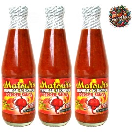 Matouk’s Matouk's Trinidad Scorpion Pepper Sauce | Product of Trinidad & Tobago | 10oz - 3 Pack