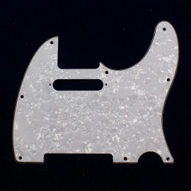 mLaval Guitar Parts (B69) Replacement Tele Standard style Guitar Pickguard ,4Ply White Pearl USA