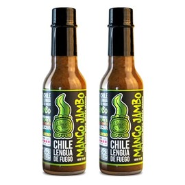 Chile Lengua de Fuego Mild Hot Sauce (Pack of 2, Mango Jambo)