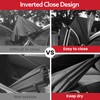 G4Free 62 Inch Large Reverse Umbrella with C-Shaped Handle, Windproof