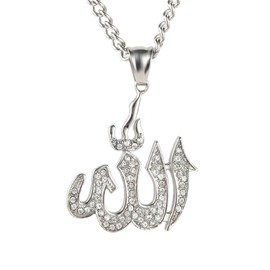 PAURO Men's Stainless Steel Necklace Golden Symbol Pendant with Diamond Gold and Silver Chain, Stainless Steel, Diamond