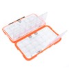 Ausla Einstellbare ABS -Fischerei -Tackle -Box -Organizer mit Doppelseitigen Fächern,