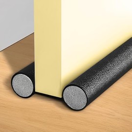 Protector y guardapolvo para Puerta,Tapón de Aire para Debajo de la Puerta, Impermeable，Mejorado Ajustable con Bloqueo de Ruido,Tope para Puerta De Bajo Puerta, Diseño De Doble Borde