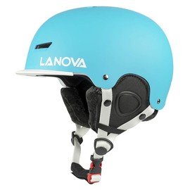 LANOVAGEAR Ski Helmet Snowboard Helmet for Kids Adult Adjustable Snow Helmet Youth Men Women with Mini Visor