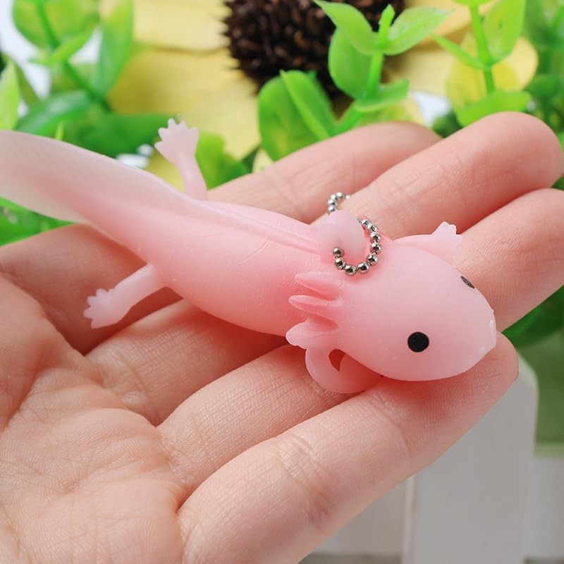 SHIDXIB 2Pcs Funny Fish Keychain Stress-Relieving Prank Joke Keychain Accessory