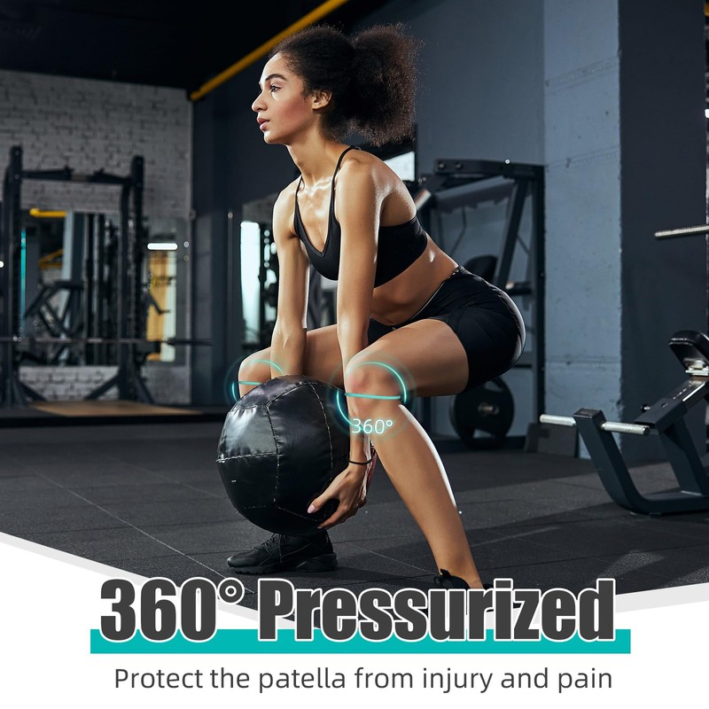 Foilswirl 2 Pcs Silicone Patella Knee Band for Basketball Patella