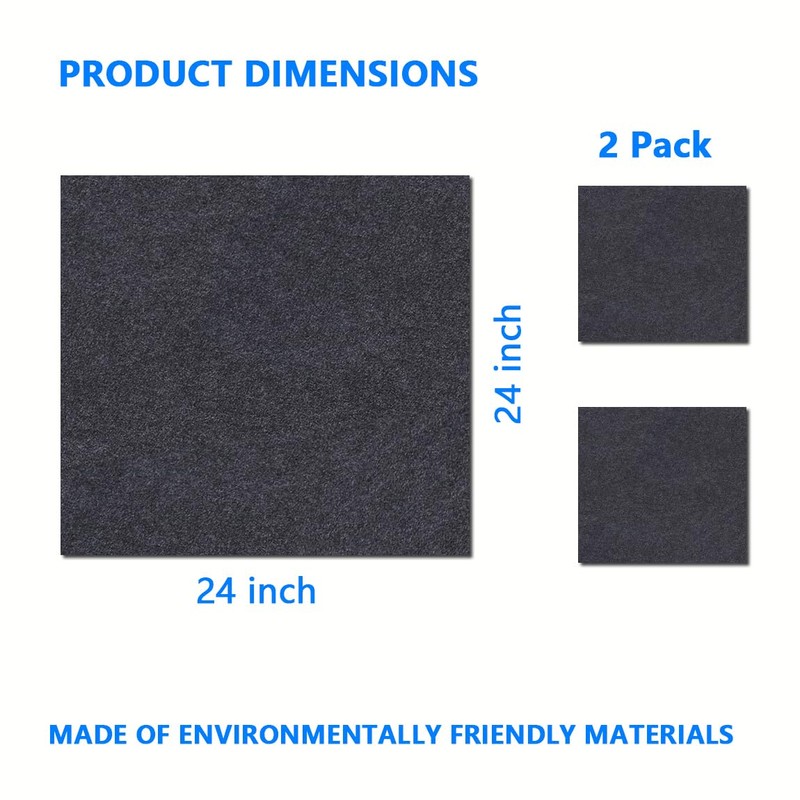 Urinal Mats (2 Pack)，Deodorizing Urinal Floor mats—Anti-Slip and Waterproof Backing，Absorbent/Waterproof