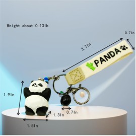 MansonSmart Cute Panda Keychain New Year Gift Animal Pendant Handbag Backpack Car Pendant Women’s Panda Keychains for Festival Gifts (panda)
