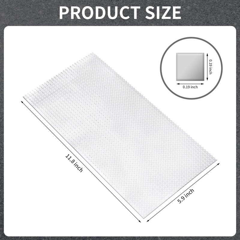 18000 PCS Silver Mini Square Disco Tiles, 5 x 5