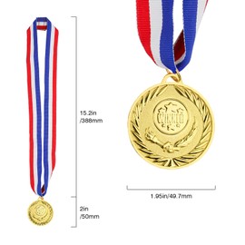 Acrridi Gold Medals for Awards,1st Winner Medals for Sports, Competitions, Party, Olympic Style, 2 Inches (12, Winner)