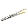 OATIPHO Portable Stainless Steel Eyebrow Tweezer with Curved Elbow Design