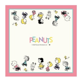 Ken Onishi PEANUTS/PEANUTS GANG Lunch Cloth, Pink, Size: Approx. W 16.9 x D 16.9 inches (43 x 43 x 701