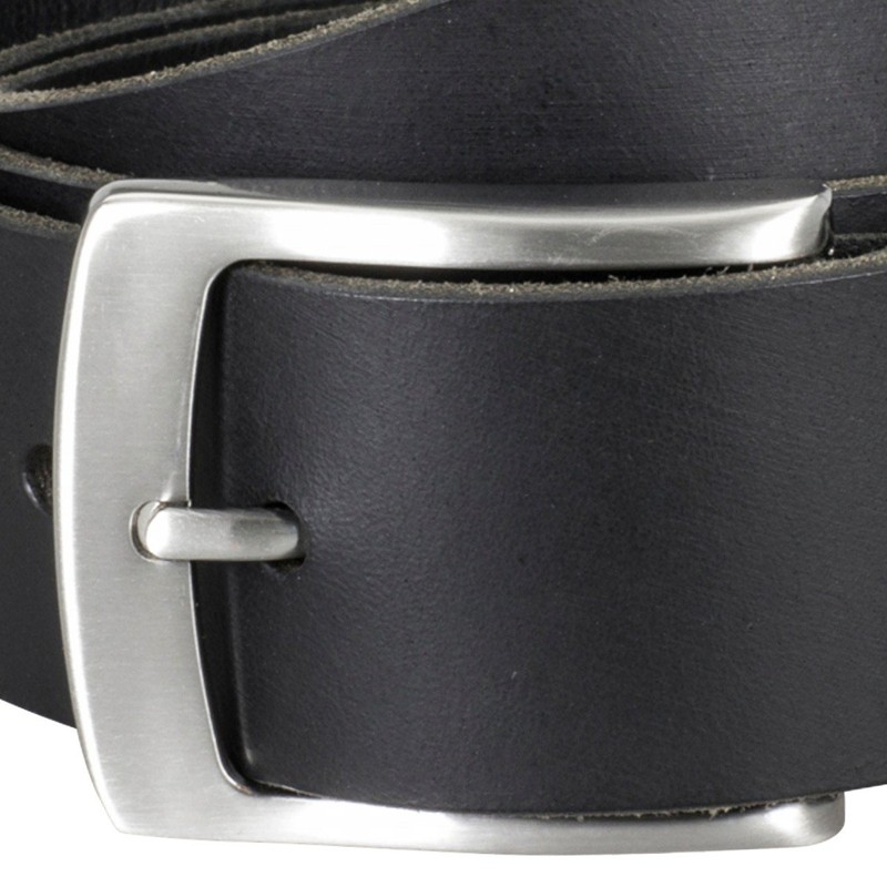 LINDENMANN Men's Leather Belt, Full Cowhide Leather, Buffalo Leather, 4