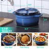 HAUSHOF 5.3QT Enameled Cast Iron Dutch Oven with Lid, Non-Stick