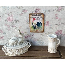 The Happy Little Home Dollhouse miniature French Country White ROOSTER Exposition agriculture 1:12