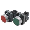 mxuteuk 2pcs 22mm Momentary Push Button Switch SPST Red (1