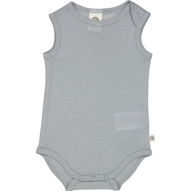 Müsli by Green Cotton Baby Boys' Woolly Sleeveless Body Base Layer, Jasmine Blue