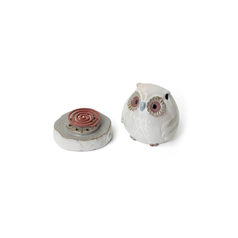 Rei Shoyeido Urara Series Incense Burner, Forest Tree Owl