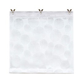 SCHOAL Roman Blind No Drilling Required Burnout Curtains Transparent Eyelet Roller Blind White Curtains with Eyelets 1 Piece W x H 60 x 130 cm Pattern #1