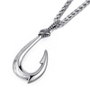 vicima Stainless Steel Fish Hook Necklace for Men, Maui Hook