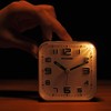 PEAKEEP 3D Numbers No Tick-Tock Analog Alarm Clock with Classic