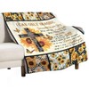 Sunflower Blanket Cross Faith Decor Inspirational Throw Blanket I Can