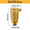 1Pcs Brass Automatic Bleed Valve, Air Vent Valve Brass Automatic
