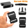 4 Pack 2 Inch Side Release Buckles with 8 Tri-Glide