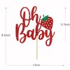 Fresa Oh - Decoración para tartas de bebé, fresa para