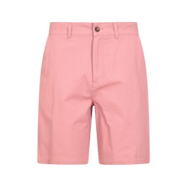 Mountain Warehouse Woods Mens Chino Shorts - Lightweight, Breathable, UPF 50+, Lots of Pockets Short Pants - for Beach, Walking, Hiking & Outdoors Pink Men's W28