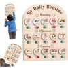 Tabla de Rutina Diaria para Niños – Madera con Caja