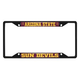 FANMATS 31244 Arizona State Sun Devils Metal License Plate Frame Black Finish