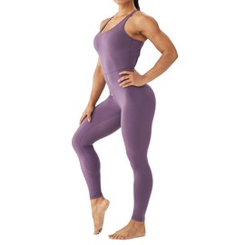 LOVESOFT Women's Sleevesless Bodysuit Dance Unitard, Backless Bodycon Rompers Jumpsuits for Workout Yoga