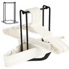 HAKDAY Portable Hanger Organizer Rack, Hanger Storage Stacker Holder Caddy