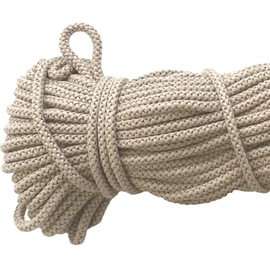 Mississhop Cord 8 mm I 50 m 100% Cotton Cord Ropes Champagne Diameter 8 mm