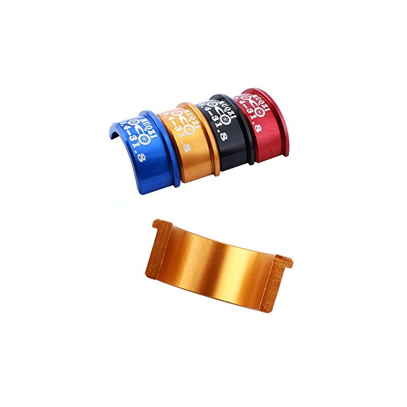 VOANZO 4 Pcs Aluminum Alloy Bicycle Handle Reducer Sleeve Adapter
